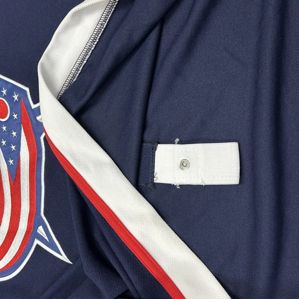 Adidas Hockey Jersey Mens 56 Blue Columbus Blue Jackets Foligno 71 Captain C